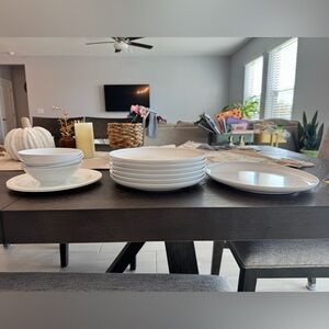 13 Melamine Dinnerware – Prolon Florence + Unbranded Plates & Bowls. Mid-Century